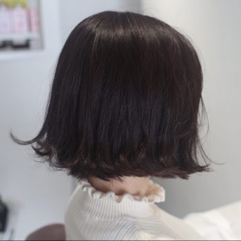 バイオレット系カラー＋外ハネボブ